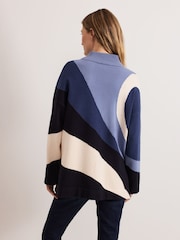 Phase Eight Blue Sabrina Swirl Jumper - Image 2 of 8