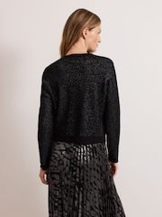 Phase Eight Metallic Javina Fluffy Cardigan - Image 2 of 7