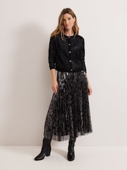 Phase Eight Metallic Javina Fluffy Cardigan - Image 3 of 7