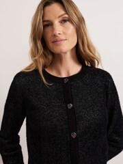 Phase Eight Metallic Javina Fluffy Cardigan - Image 4 of 7