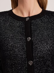 Phase Eight Metallic Javina Fluffy Cardigan - Image 6 of 7