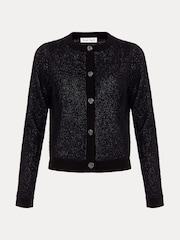 Phase Eight Metallic Javina Fluffy Cardigan - Image 7 of 7