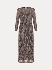 Phase Eight Black Kaleigh Sequin Dress - Image 12 of 12