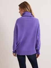 Phase Eight Purple Louanna Roll Neck Jumper - Image 2 of 7