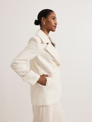 Phase Eight White Amelie Peacoat - Image 2 of 7