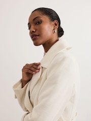 Phase Eight White Amelie Peacoat - Image 6 of 7