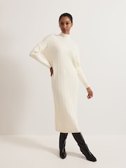 Phase Eight White Cadie Cable Dress - Image 1 of 6
