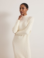 Phase Eight White Cadie Cable Dress - Image 3 of 6