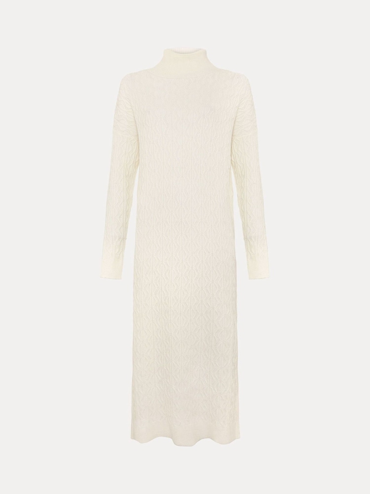 Phase Eight White Cadie Cable Dress - Image 6 of 6