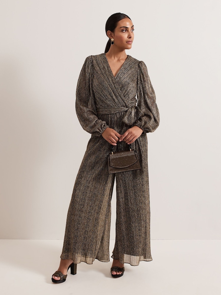 Phase Eight Gold Petite Alli Jumpsuit - Image 1 of 6