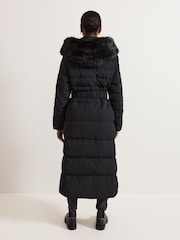 Phase Eight Black Dixie Long Puffer Coat - Image 2 of 7