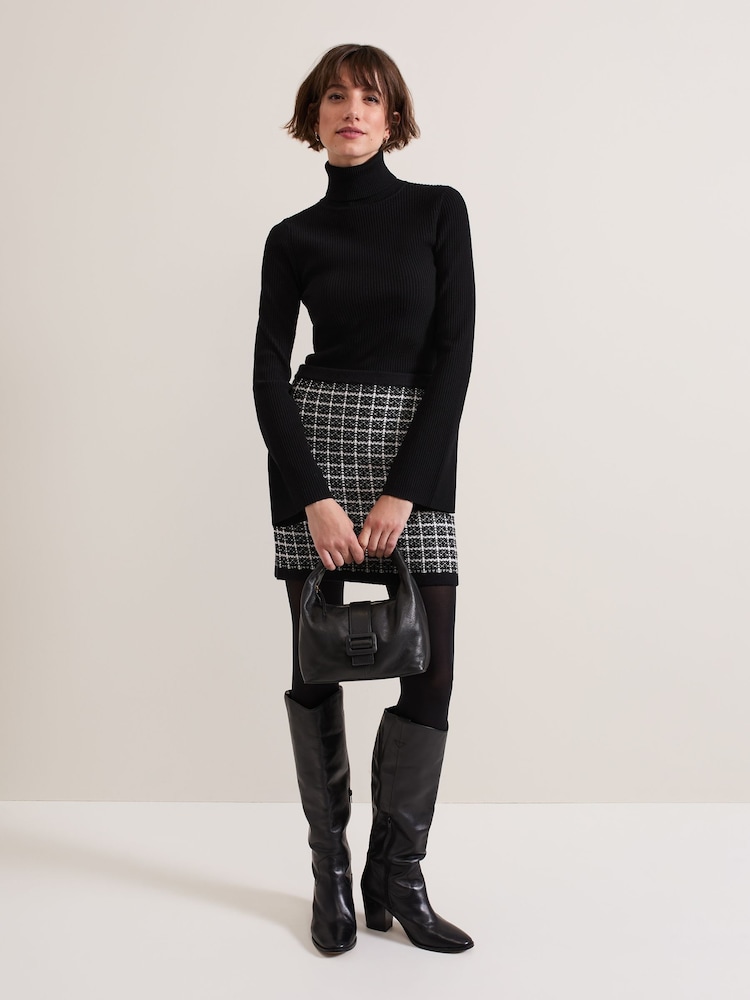 Phase Eight Black Tiffany Tweed Skirt - Image 1 of 7