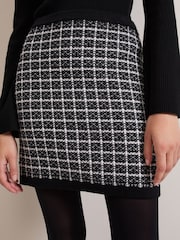 Phase Eight Black Tiffany Tweed Skirt - Image 4 of 7
