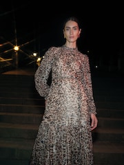 Phase Eight Black Eve Shimmer Midi Dress - Image 1 of 9
