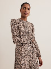 Phase Eight Black Eve Shimmer Midi Dress - Image 6 of 9