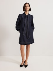 Phase Eight Blue 100% Cotton Geneve Denim Dress - Image 2 of 7