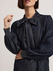 Phase Eight Blue 100% Cotton Geneve Denim Dress - Image 3 of 7
