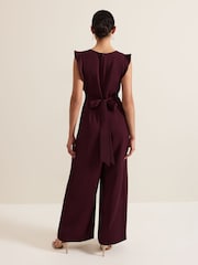 Phase Eight Burgundy Red Ayla Jumpsuit - Image 2 of 7