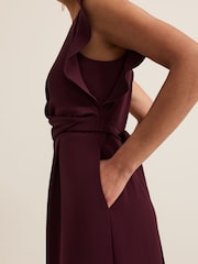 Phase Eight Burgundy Red Ayla Jumpsuit - Image 6 of 7