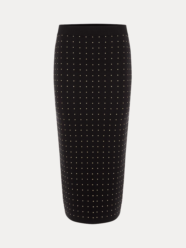 Phase Eight Black Kendall Stud Skirt - Image 6 of 6
