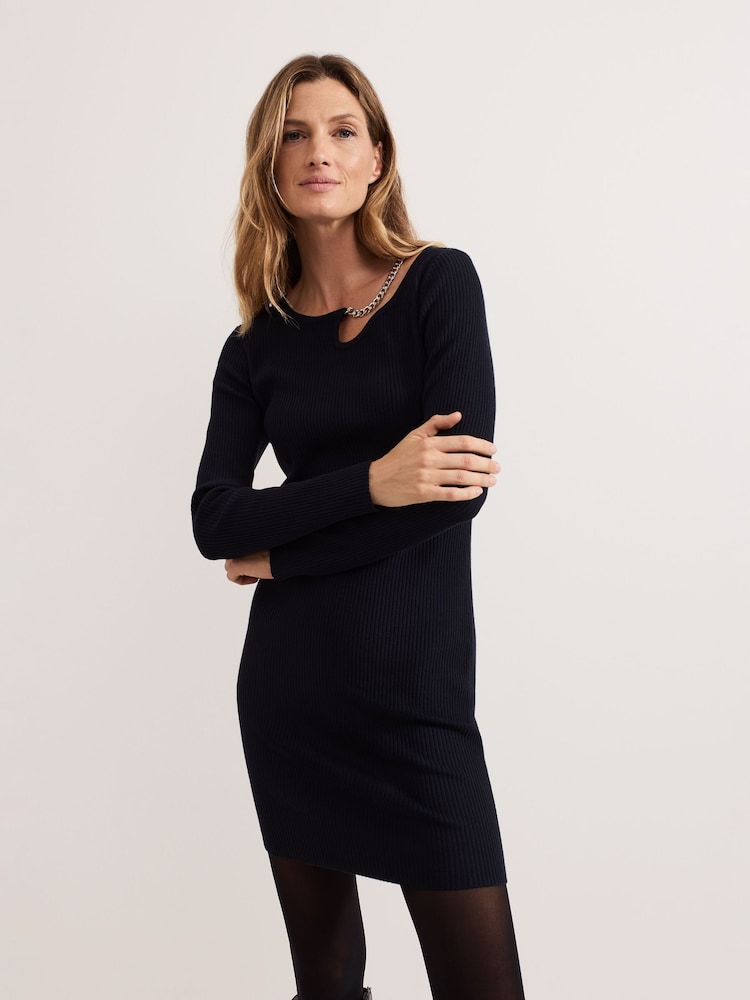 Phase Eight Blue Nia Necklace Dress - Image 1 of 6