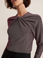 Phase Eight Purple Stella Shimmer Top - Image 6 of 7