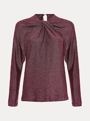 Phase Eight Purple Stella Shimmer Top - Image 7 of 7
