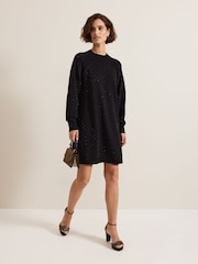 Phase Eight Black Tala Hotfix Dress - Image 3 of 7