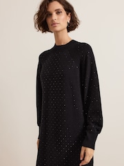 Phase Eight Black Tala Hotfix Dress - Image 4 of 7