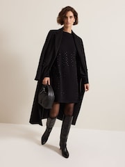 Phase Eight Black Tala Hotfix Dress - Image 6 of 7