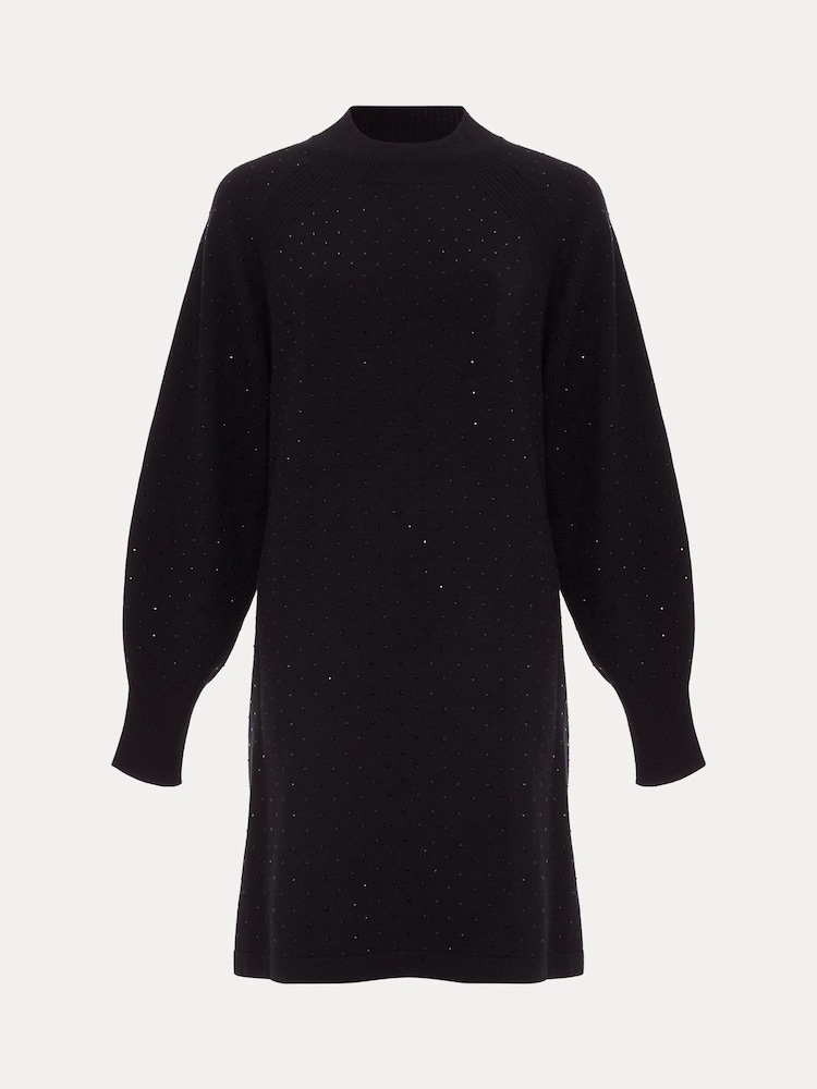 Phase Eight Black Tala Hotfix Dress - Image 7 of 7