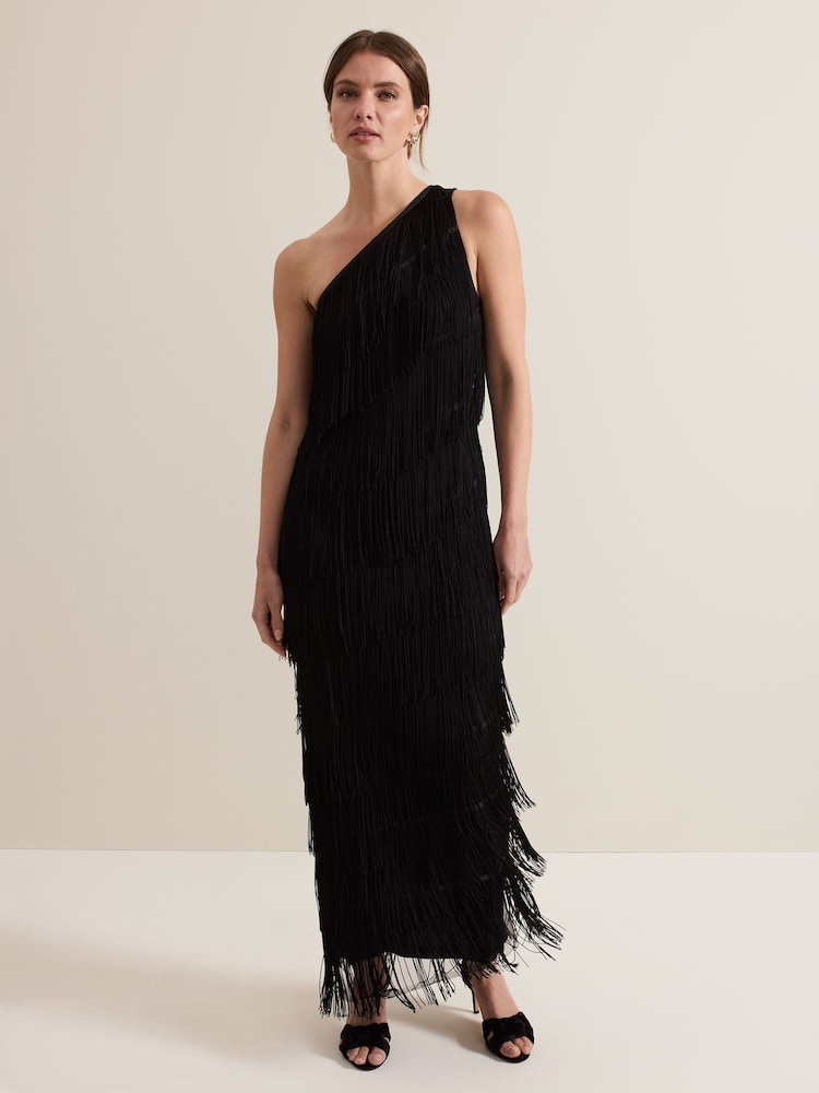 Phase Eight Black Petite Otto Maxi Dress - Image 1 of 6