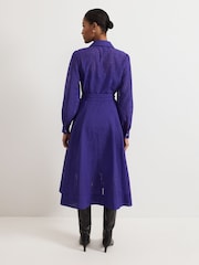 Phase Eight Purple Natalie Shirt Dress - Image 2 of 7