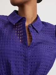Phase Eight Purple Natalie Shirt Dress - Image 4 of 7