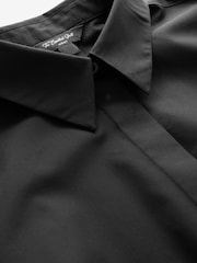 Black Fitted Collared Long Sleeve Shirts 2 Pack - Image 8 of 9