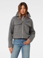 Forever New Grey Ellie Textured Jacket - Image 1 of 4