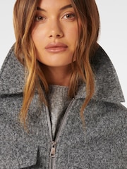 Forever New Grey Ellie Textured Jacket - Image 3 of 4