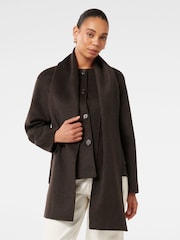 Forever New Brown Stella Scarf Coat - Image 1 of 4