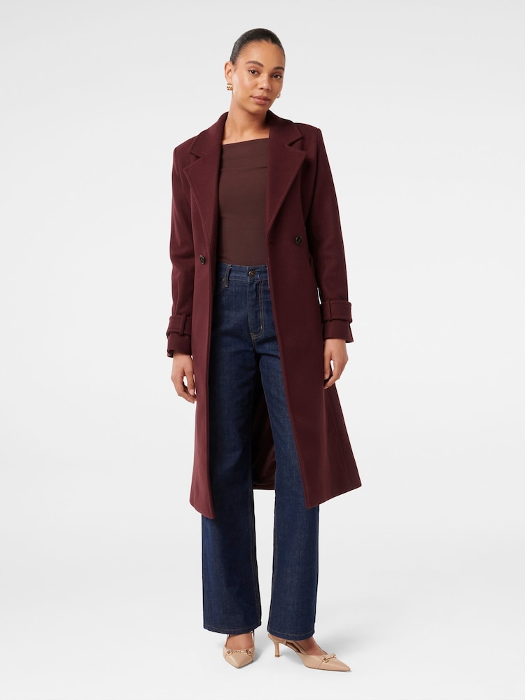 Forever New Purple Bella Wrap Coat - Image 1 of 4