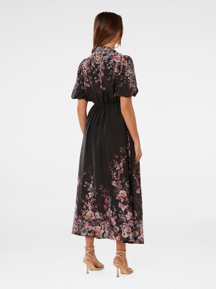 Rochie midi imprimată Forever New Adele cu o notă de in - Imaginea 2 din 3 Rochie midi imprimată Forever New Adele cu o notă de in - Imaginea 2 din 3