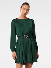 Forever New Green Florentine Belted Mini Dress - Image 1 of 4