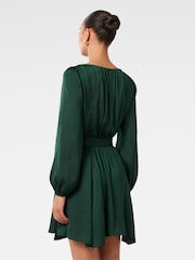 Forever New Green Florentine Belted Mini Dress - Image 2 of 4