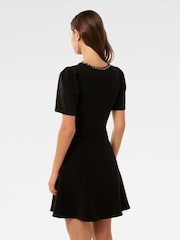 Forever New Black Alessia Embellished Mini Dress - Image 2 of 4