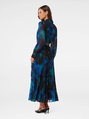 Forever New Skyla Plisat Mânecă lungă Midi Rochie - Imaginea 2 din 3