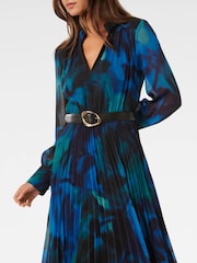 Forever New Skyla Plisat Mânecă lungă Midi Rochie - Imaginea 3 din 3