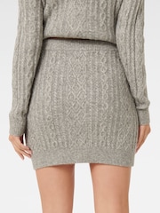 Forever New Grey Rosie Cable Co-ord Skirt - Image 2 of 4