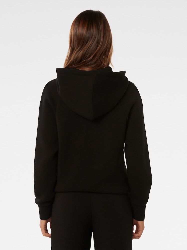 Forever New Black Millie Soft Loungewear Hoodie - Image 2 of 4