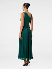 Forever New Green Nya Metallic Asymmetrical Maxi Dress - Image 2 of 3
