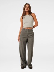 Forever New Grey Monique Wide Leg Trousers - Image 4 of 4