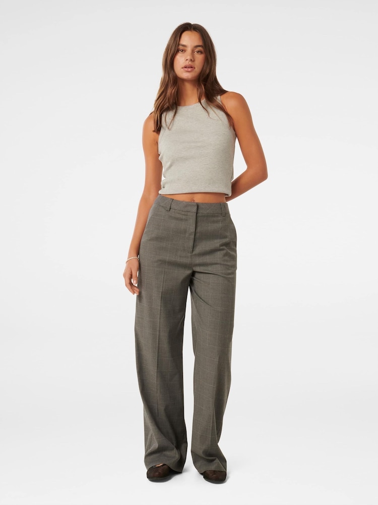 Forever New Grey Monique Wide Leg Trousers - Image 4 of 4